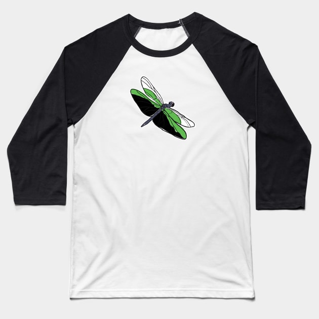 Neutrois Dragonfly Baseball T-Shirt by theartfulscientist